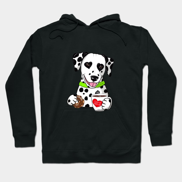 Dalmatian Coffee Hoodie by FLCupcake